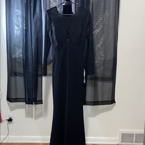 Dress the Population Black Long Sleeve Dress